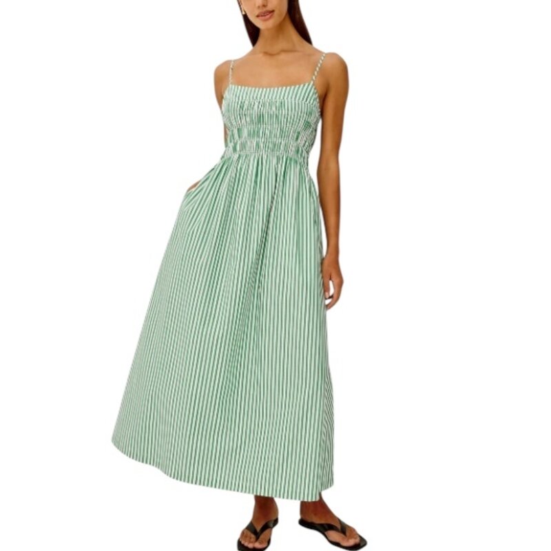 Rails PRIMROSE DRESS EMERALD STRIPE