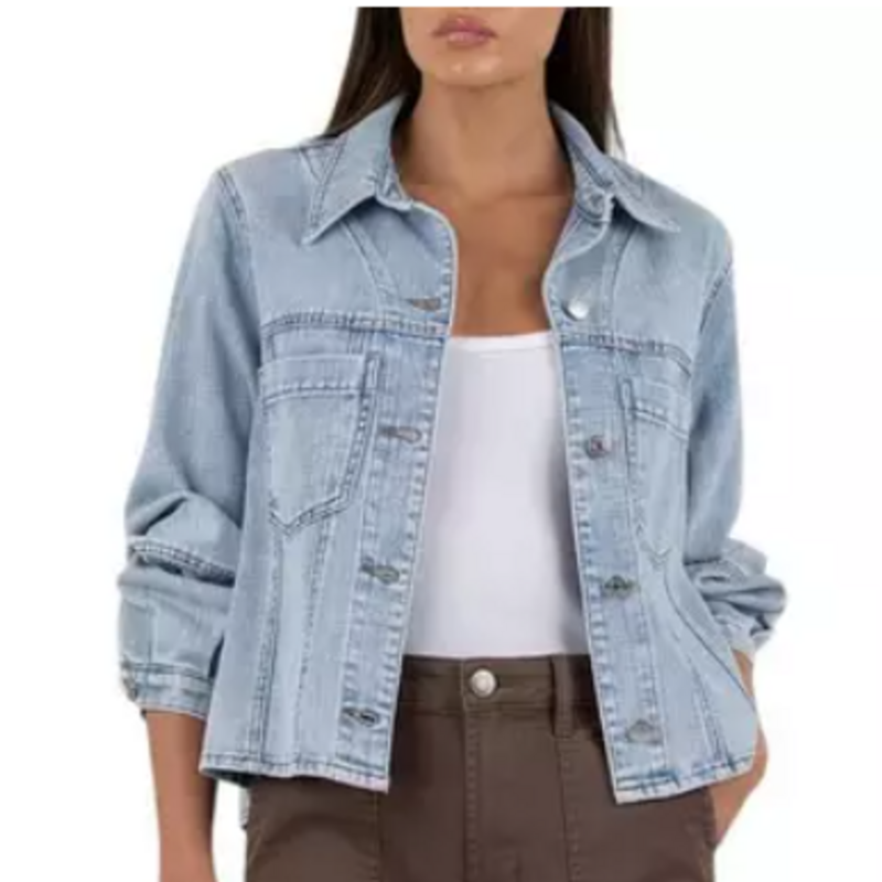 Kut From The Kloth BAILEY - BUTTON FRONT JACKET LIGHT WASH