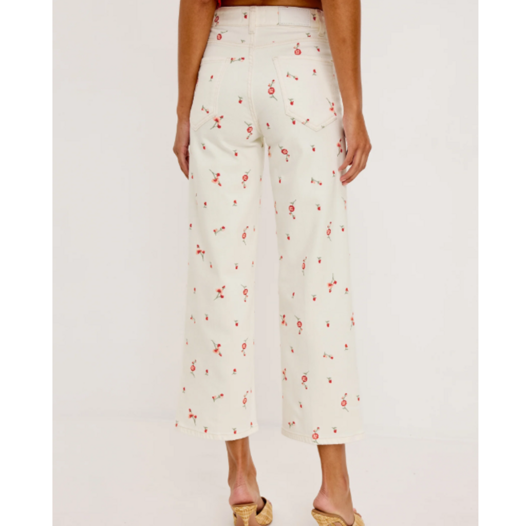 Rails GETTY CROP - ECRU ROMANTIC FLORAL