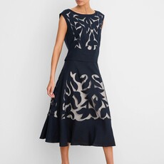 NIC+ZOE Antibes Linen Cut Out Skirt