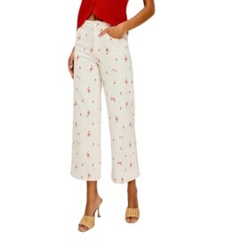 Rails GETTY CROP - ECRU ROMANTIC FLORAL