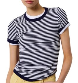 FAVORITE DAUGHTER THE FOUNDATION TEE NAVY/WHITE STRIPE
