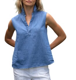 Frank & Eileen OLIVIA  Popover Tank Vintage Stonewashed Indigo