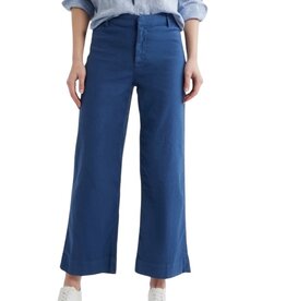 Frank & Eileen WEXFORD Wide-Leg Linen Pant Summer Navy