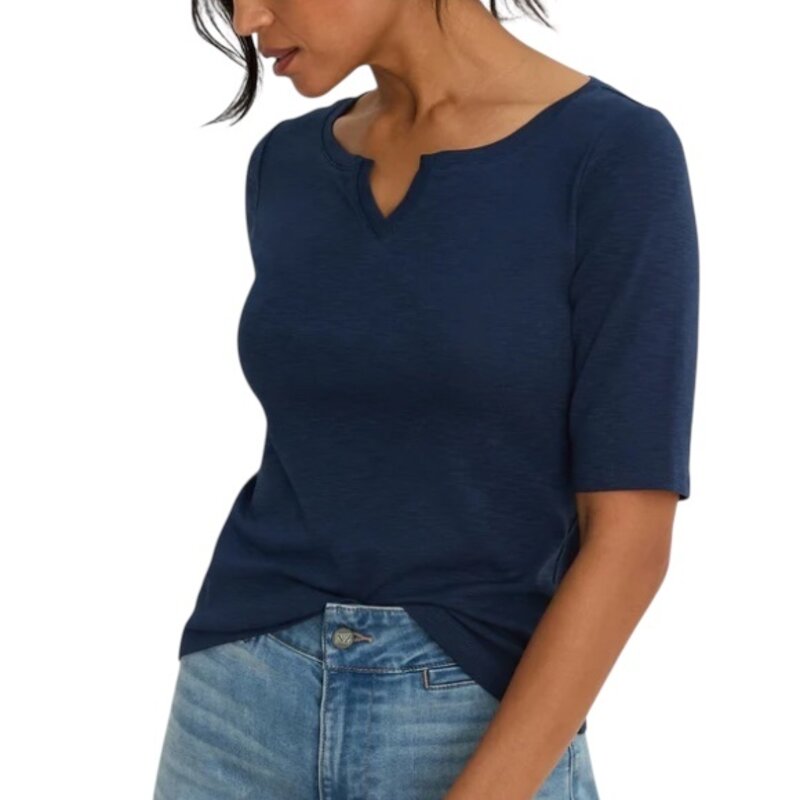 NIC+ZOE ELBOW SLEEVE TEE