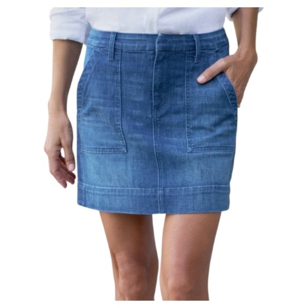 Frank & Eileen Jameson Skirt - Utility Skirt Washed Blue 1984 Wash