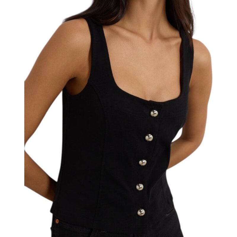 NATION LTD Becka Tank Jet Black