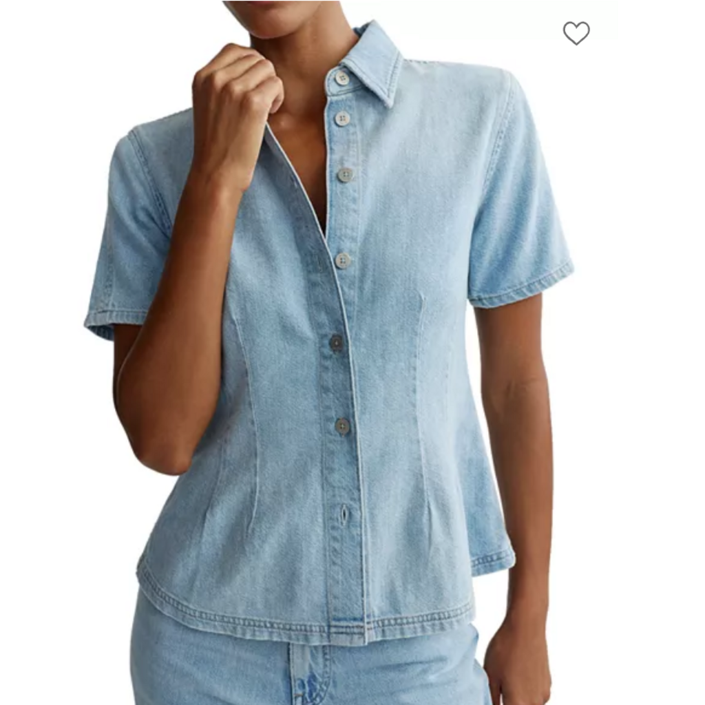 DL1961 Joice Shirt in BEACHFRONT AURA