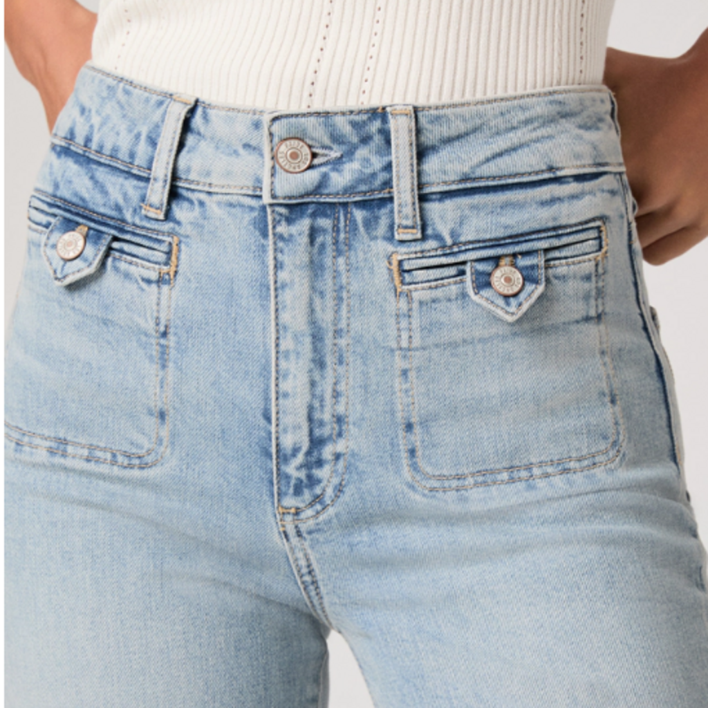 Paige ANESSA 31IN WELT STITCH THRU PKTS RAW HEM