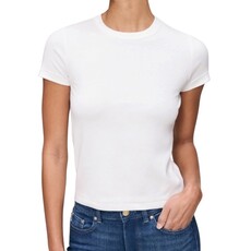 DL1961 Shrunken Tee in WHITE