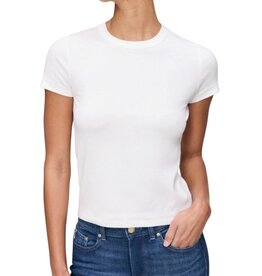 DL1961 Shrunken Tee in WHITE
