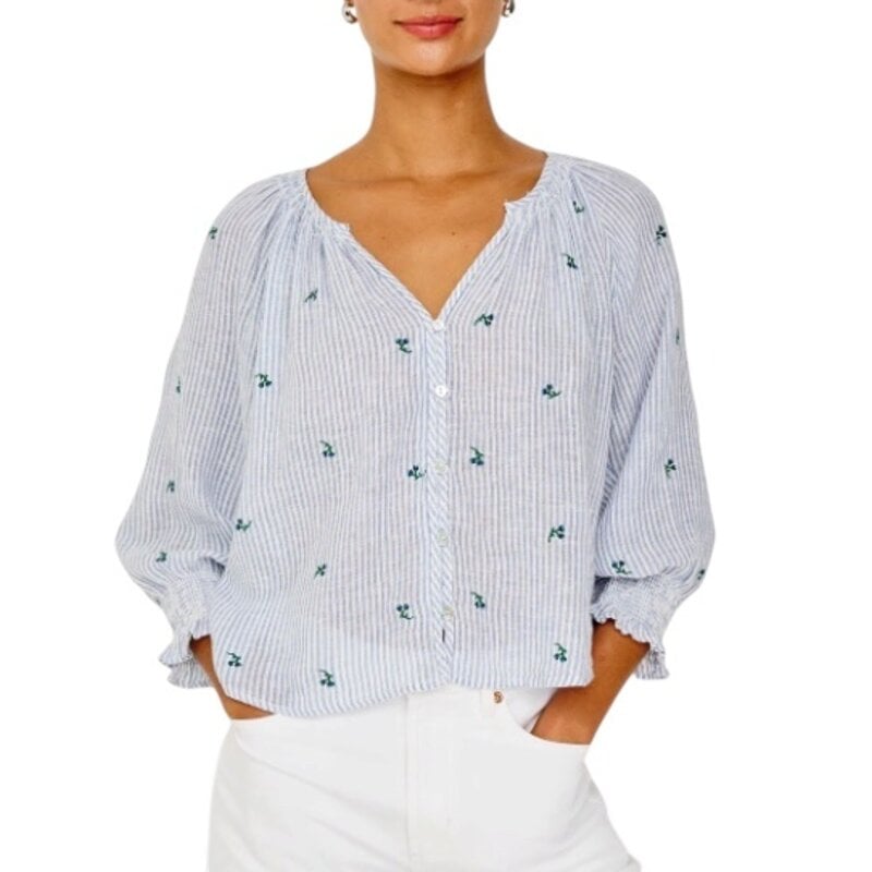 Rails MARIAH - BLUEBELL EMBROIDERED STRIPE