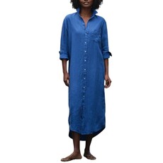 Frank & Eileen RORY CBLNMaxi Shirtdress Cabo Blue