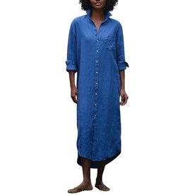 Frank & Eileen RORY CBLNMaxi Shirtdress Cabo Blue