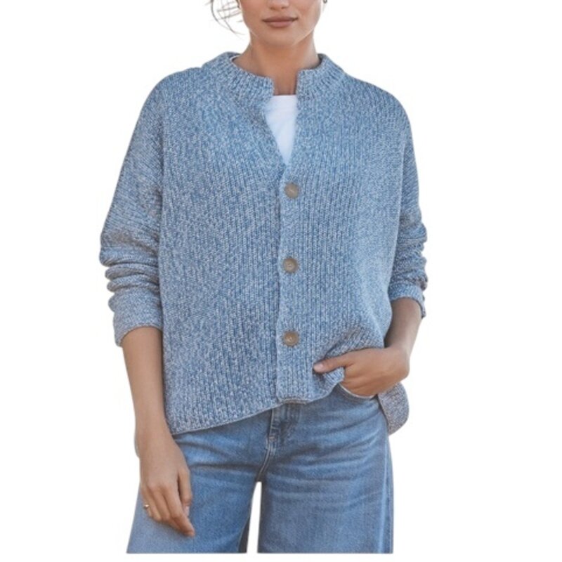 Frank & Eileen Montecito Crew Neck Cardigan Coast