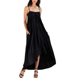 SPAGHETTI STRAP TIERED MAXI DRESS