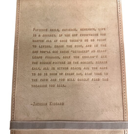 Sugarboo Large Patience Child (Jackson Kiddard) Leather Journal - Honey