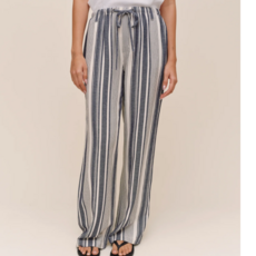 CLEAN WIDE LEG PANT-WORN NAVY STRIPE