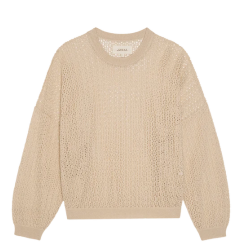 The Great THE CROCHET PULLOVER NATURAL