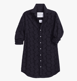 Frank & Eileen MARY Classic Shirtdress Textured Black Flowers