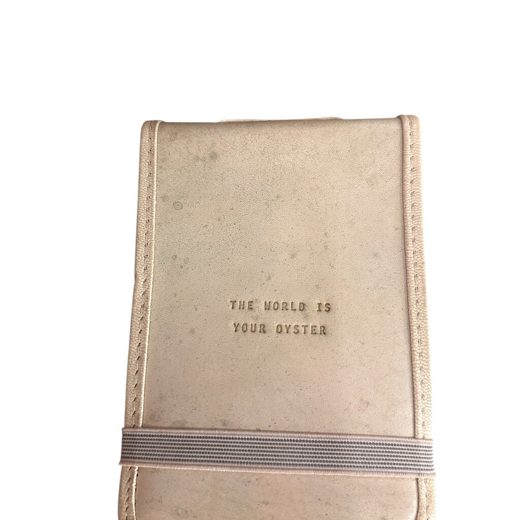 Sugarboo The World Is Your Oyster Mini Signature Leather Journal Honey