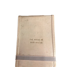 Sugarboo The World Is Your Oyster Mini Signature Leather Journal Honey