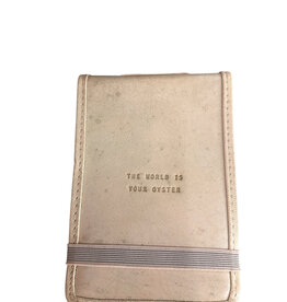Sugarboo The World Is Your Oyster Mini Signature Leather Journal Honey