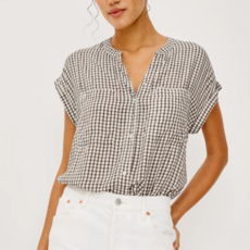 Rails MEL TOP ESPRESSO GINGHAM