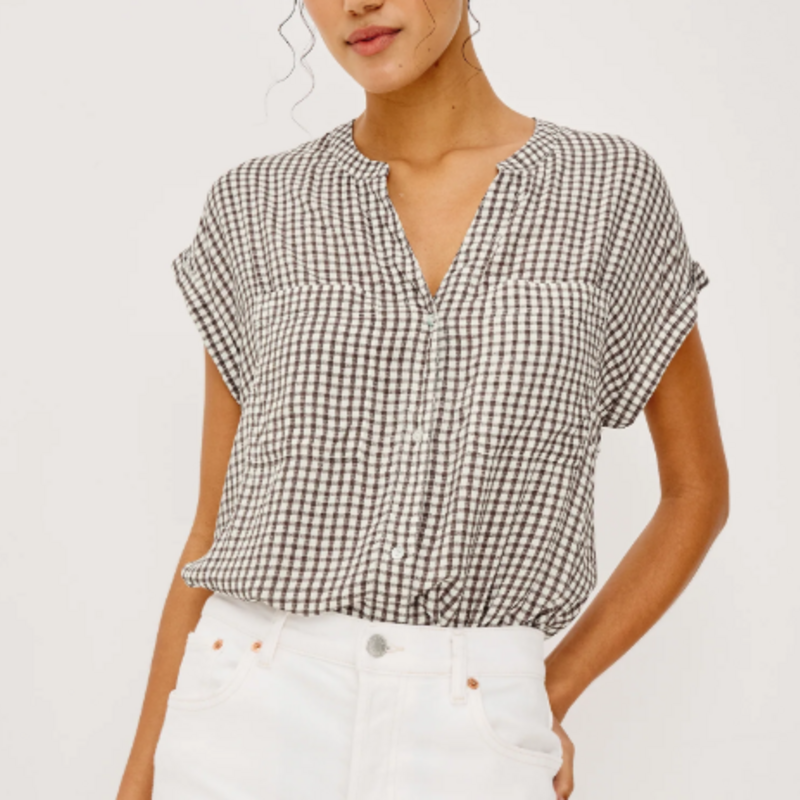 Rails MEL TOP ESPRESSO GINGHAM