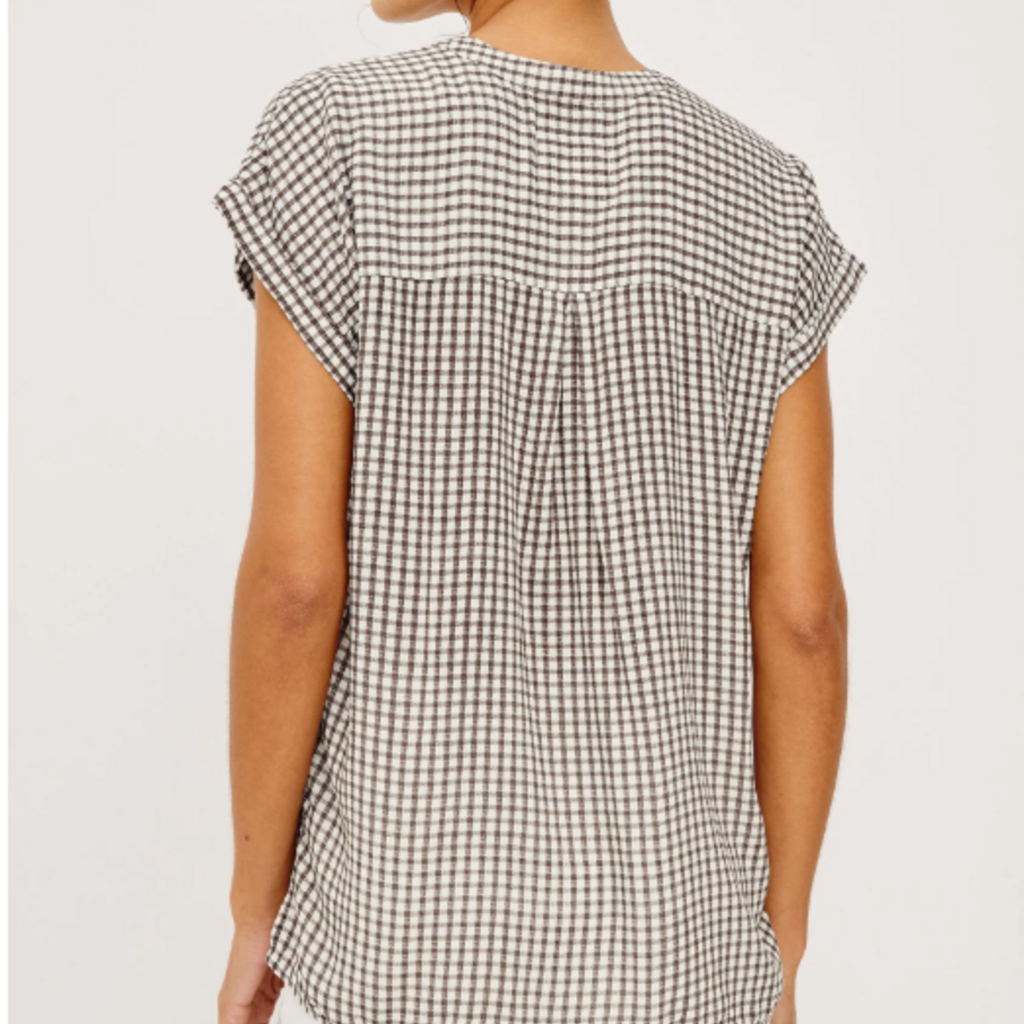 Rails MEL TOP ESPRESSO GINGHAM