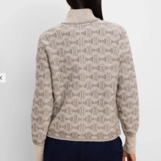 NIC+ZOE DAPPER SWIRL KNIT JACKET NEUTRAL