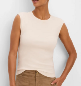 NIC+ZOE PERFECT KNIT RIB GROWOVER TANK COCONUT