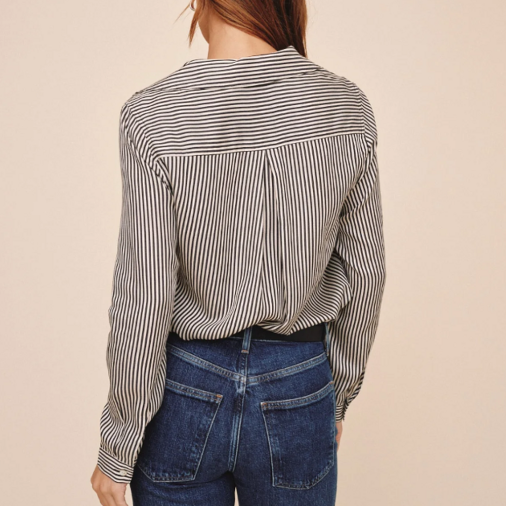 BUTTON DOWN SHIRT-VINTAGE PINSTRIPE
