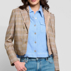 CENTRAL PARK WEST SIENNA PLAID DICKEY  BLAZER