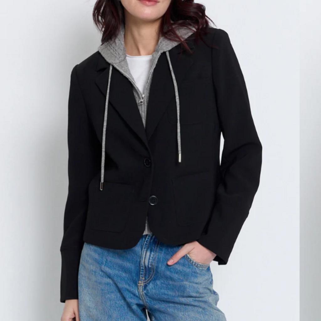CENTRAL PARK WEST SIENNA SOLID JACKET  w CABLE HOODED DICKEY