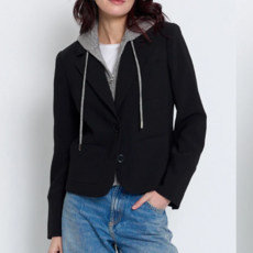 CENTRAL PARK WEST SIENNA SOLID JACKET  w CABLE HOODED DICKEY