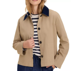 NIC+ZOE CORD COLLAR TWILL JACKET