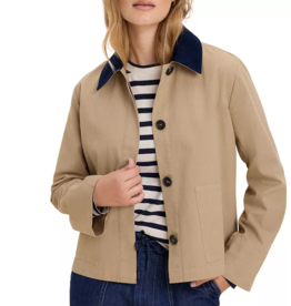 NIC+ZOE CORD COLLAR TWILL JACKET