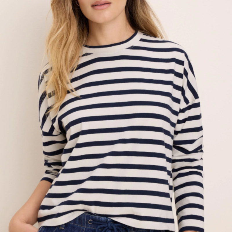NIC+ZOE SOFT STRIPE TEE