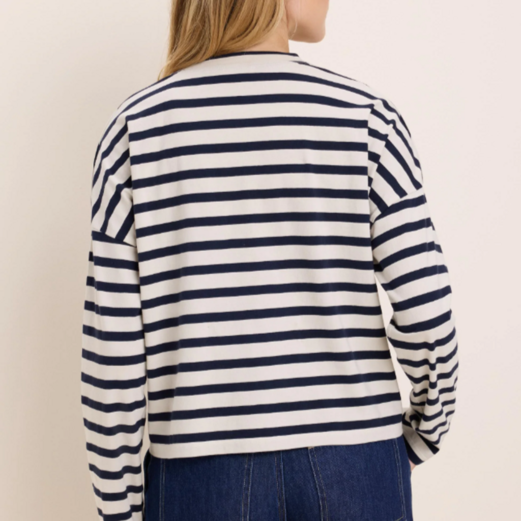NIC+ZOE SOFT STRIPE TEE
