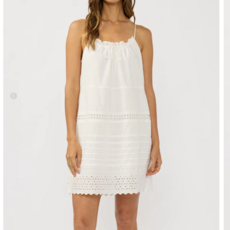MINI EYELET DRESS W PINTUCKS