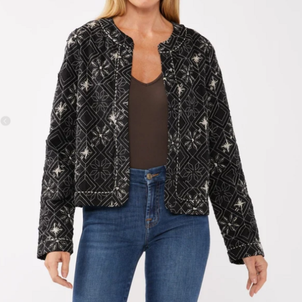 EMBROIDERED WOVEN JACKET