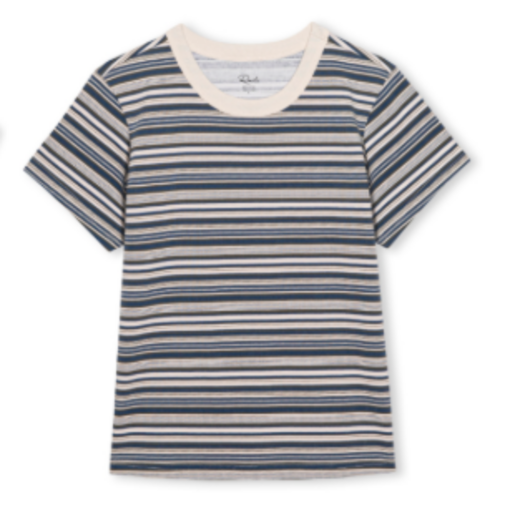 Rails GIRLFRIEND TEE COASTAL PINE STRIPE
