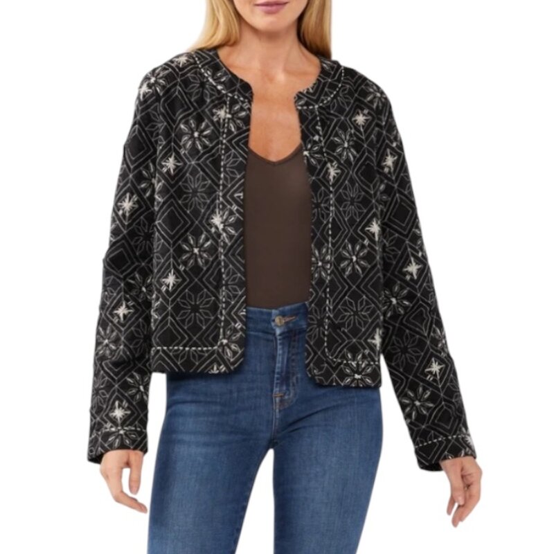 EMBROIDERED WOVEN JACKET