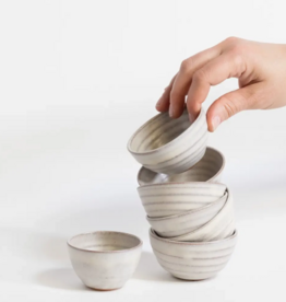 GRAVESCO POTTERY Artist Choice Little Bowls Off-White
