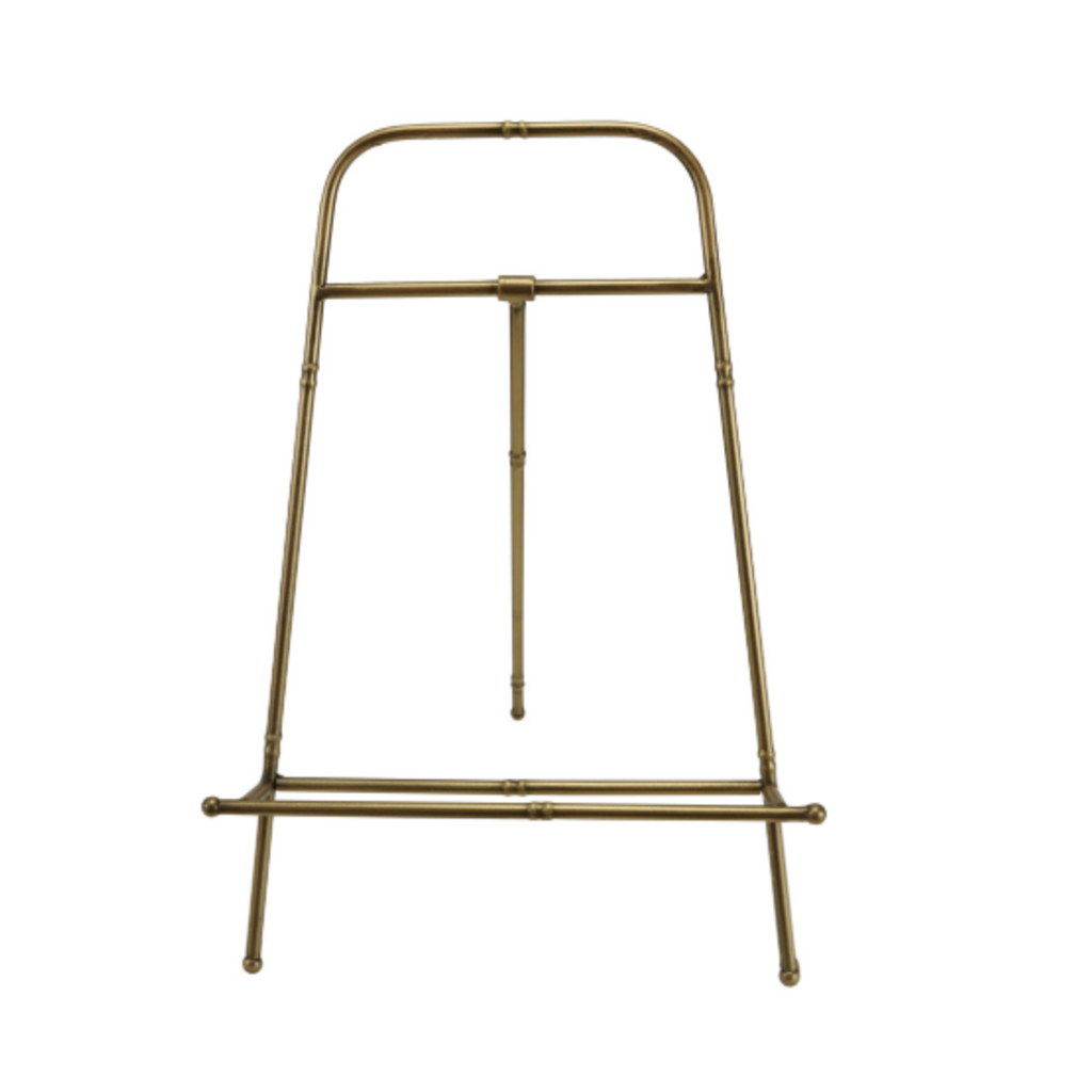 Metal Easel, Gold Finish