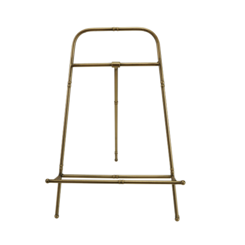 Metal Easel, Gold Finish