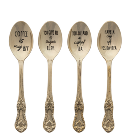 Embossed Brass Spoon w Etched Saying