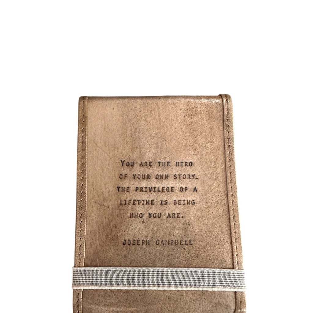 Sugarboo Mini You Are The Hero Leather Journal - 4"x6"  Maple