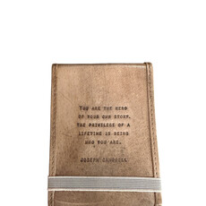 Sugarboo Mini You Are The Hero Leather Journal - 4"x6"  Maple